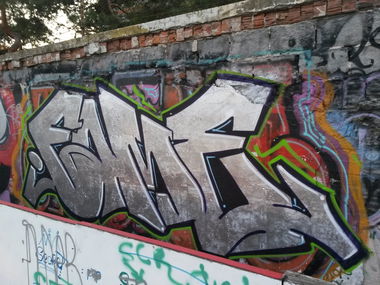 Graffiti Wall - Photo by PeknyFame - fame, ksf, bratislava (2013)
