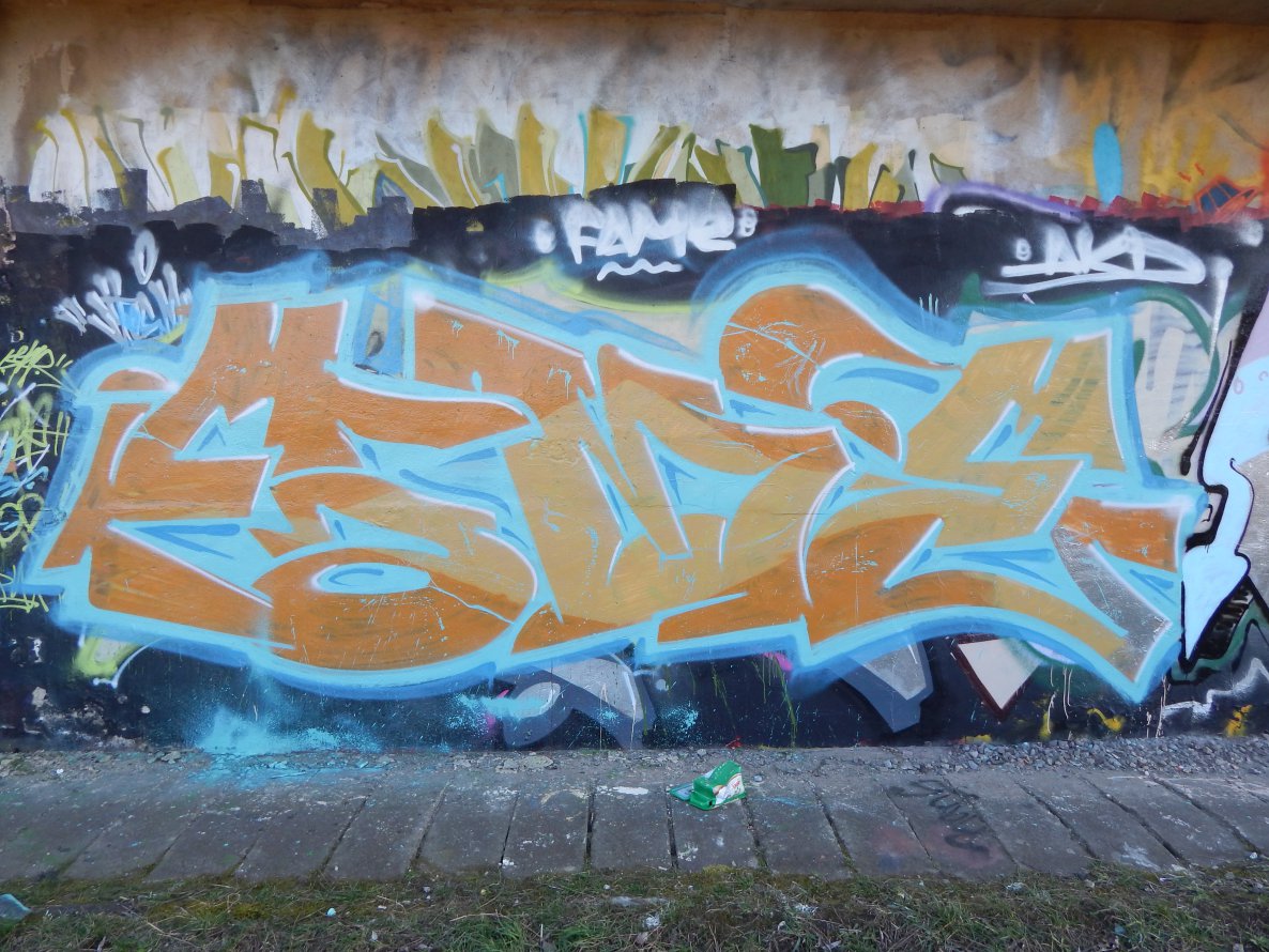 Graffiti Wall - Photo by PeknyFame - fame, trainline, street (2014)