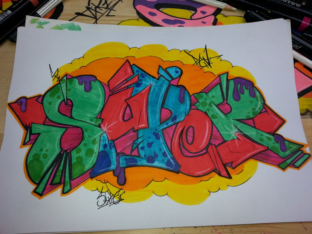 Graffiti Sketch - Photo by Pent