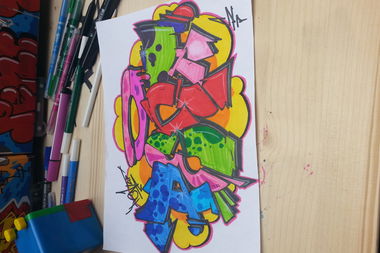 Graffiti Sketch - Photo by Pent