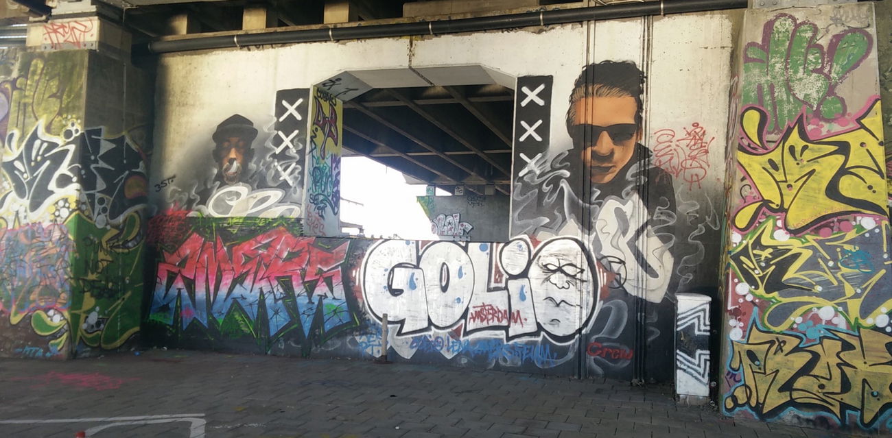 Graffiti in Amsterdam - Photo by Pentabarf - amsterdam, flevopark, character