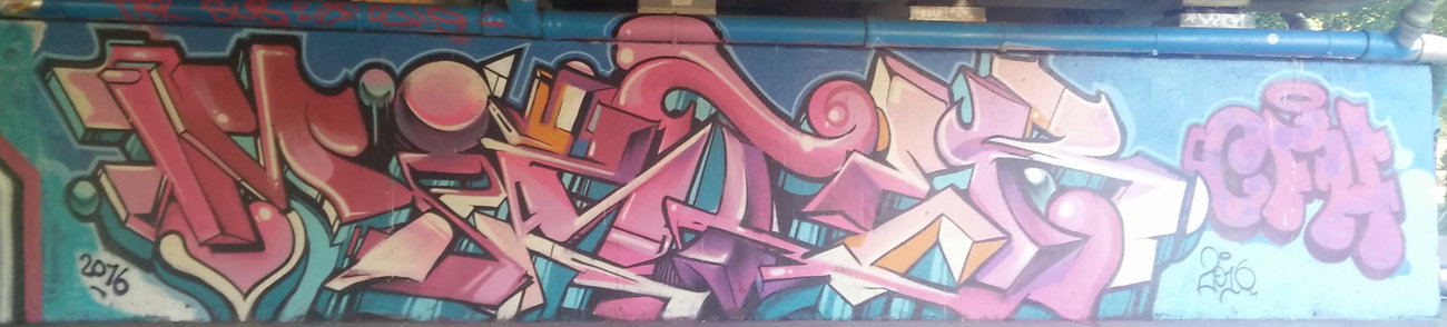 Graffiti in Amsterdam - Photo by Pentabarf - amsterdam, flevopark, gfh (2016)
