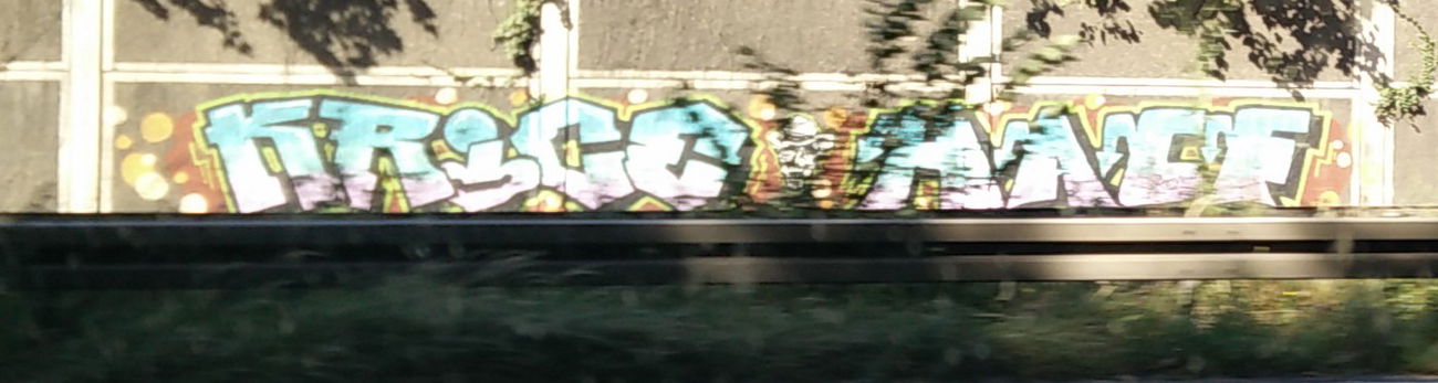Graffiti Bombing in Köln - Photo by Pentabarf - A1, cgn, cologne (2016)