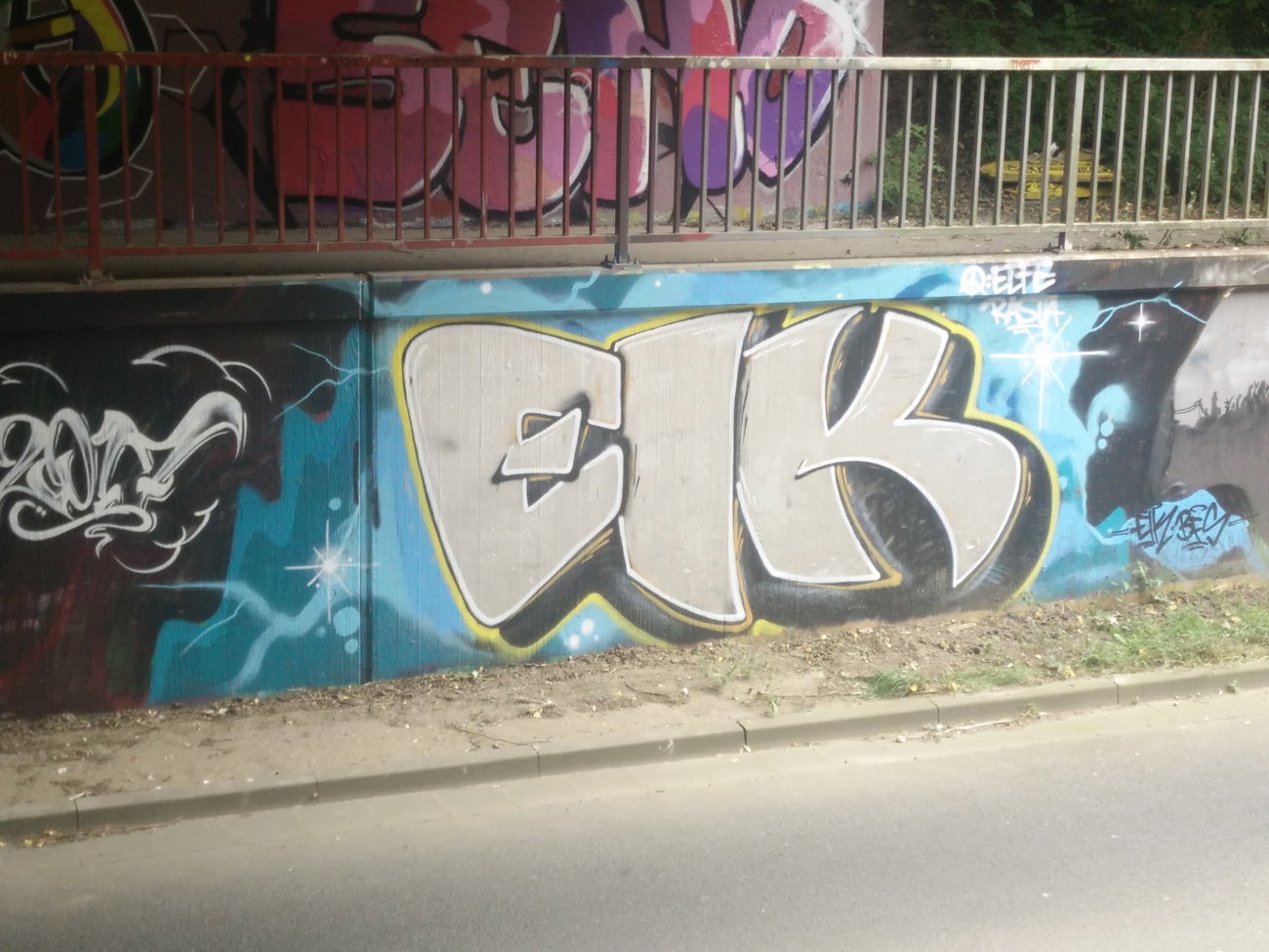 Graffiti in Deutschland - Photo by Pentabarf - brühl, walloffame, eik (2016)