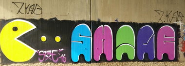 Graffiti Wall in Deutschland - Photo by Pentabarf - smile, 2kab, A1 (2016)