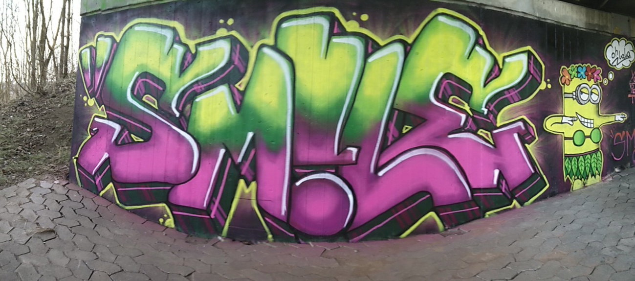 Graffiti Wall in Deutschland - Photo by Pentabarf - A1, eifel, mechernich (2016)