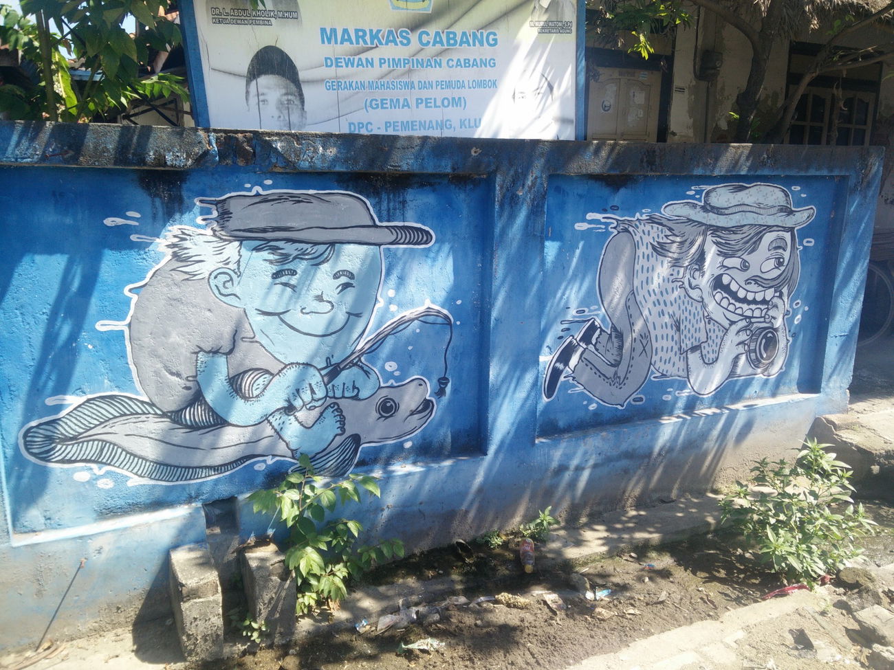 Graffiti Street Art in Indonesia - Photo by Pentabarf - indonesia, indonesien, lombok