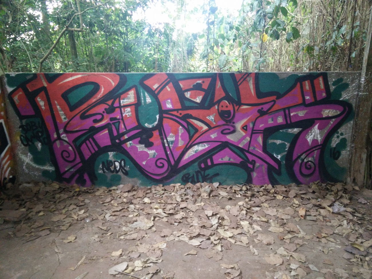 Graffiti Wall in Indonesia - Photo by Pentabarf - indonesia, indonesien, ubud