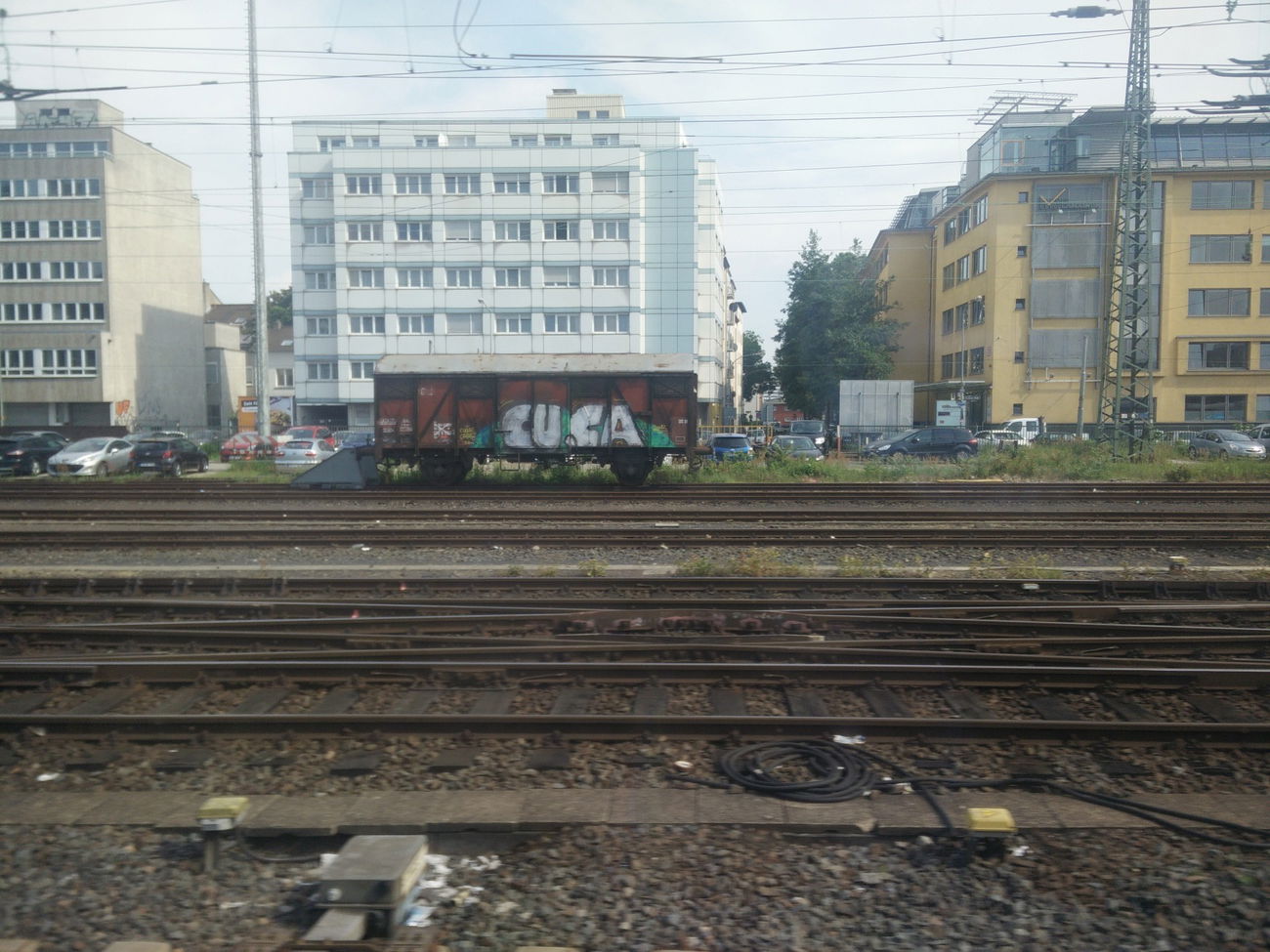 Graffiti Train in Frankfurt - Photo by Pentabarf - frankfurt, ffm, cumacame