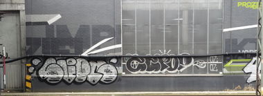 Graffiti Bombing in Hamburg hbf - Photo by Pentabarf - hamburg, hbf (2018)