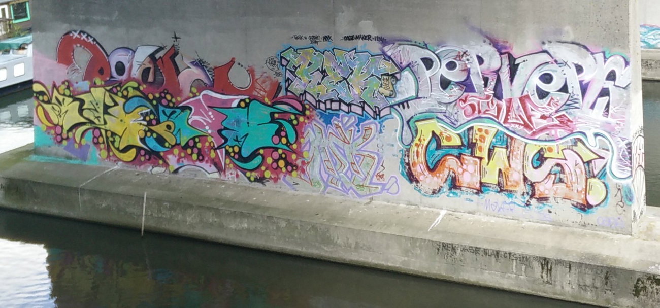 Graffiti Wall in Amsterdam - Photo by Pentabarf - amsterdam, Flevopark