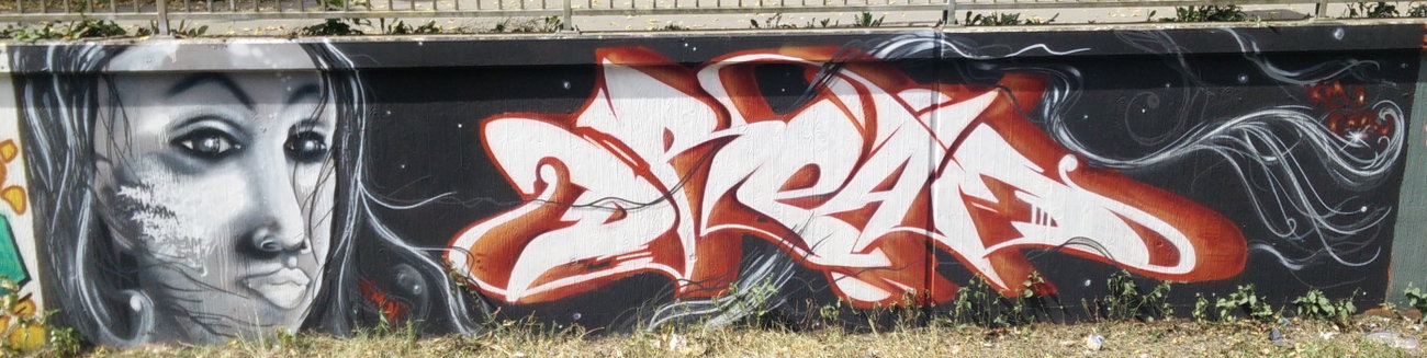 Graffiti Wall in Deutschland - Photo by Pentabarf - brühl, walloffame, dream (2016)