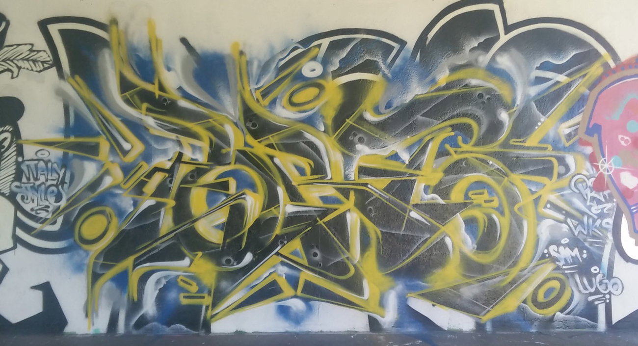 Graffiti Wall in Amsterdam - Photo by Pentabarf - amsterdam, flevopark