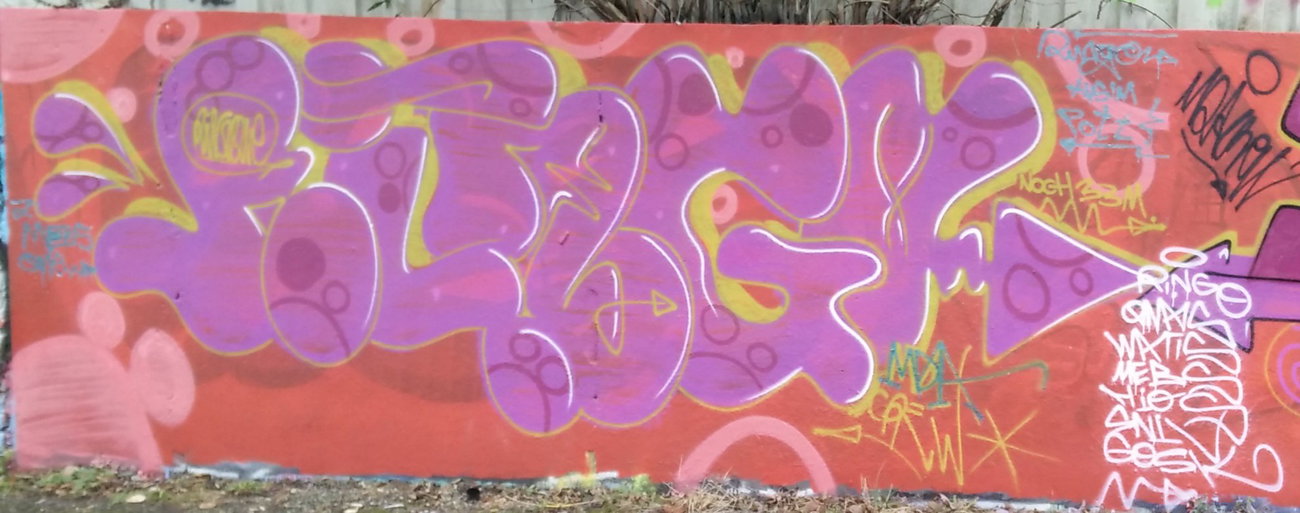 Graffiti Wall in Köln - Photo by Pentabarf - cgn, cologne, köln (2016)