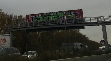 Graffiti Wall in Deutschland - Photo by Pentabarf - A1, Yör (2016)