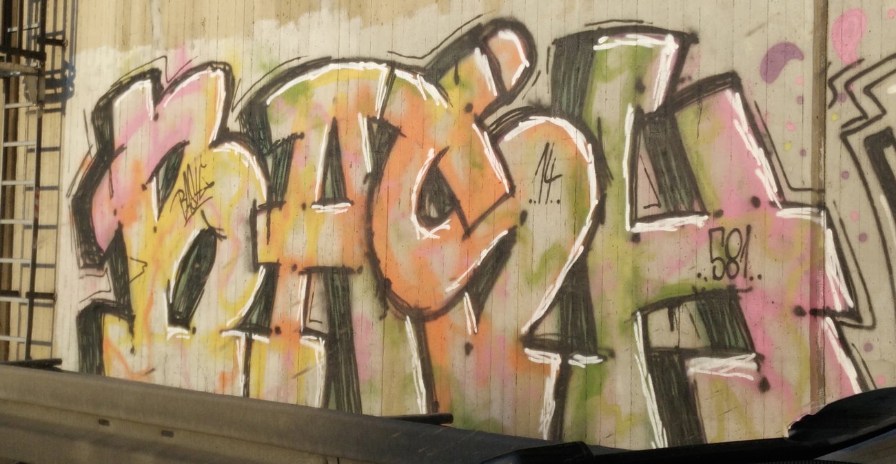 Graffiti in Erftstadt - Photo by Pentabarf - A1, Erftstadt, bash581 (2014)