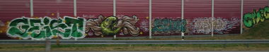 Graffiti in Karlsruhe - Photo by Pentabarf - A5, geist, stoner