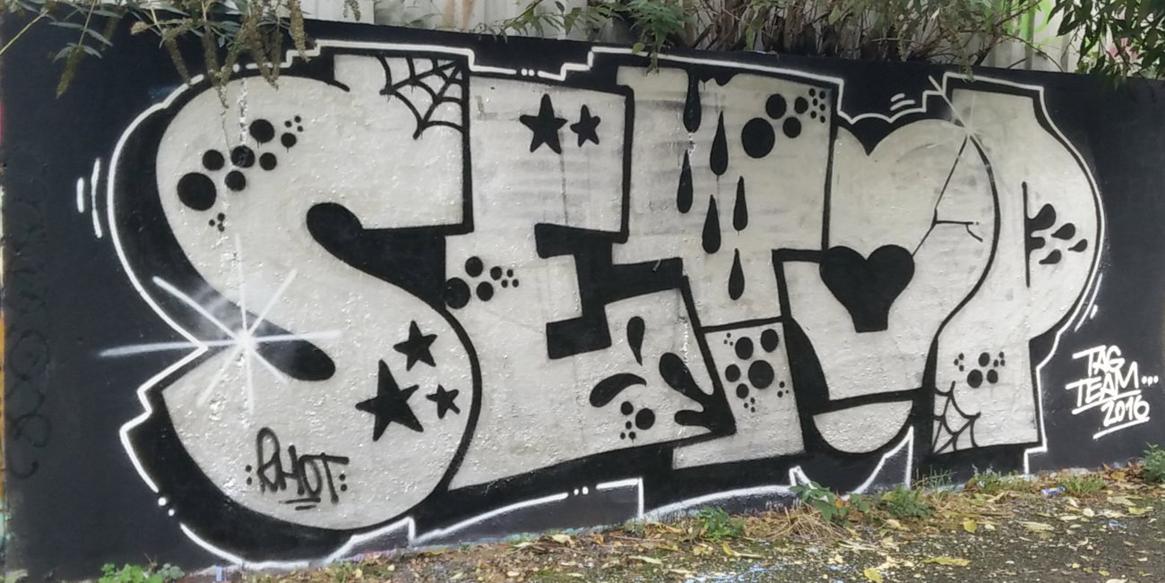 Graffiti Wall in Köln - Photo by Pentabarf - cgn, cologne, köln (2016)