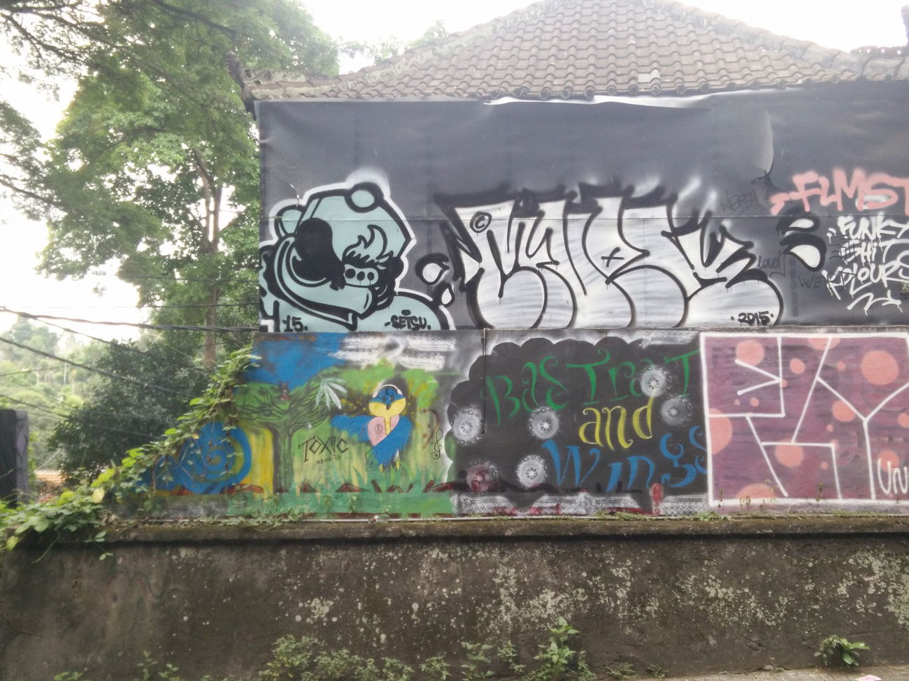 Graffiti Bombing in Indonesia - Photo by Pentabarf - indonesia, indonesien, ubud (2015)