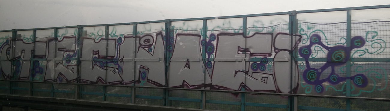 Graffiti Bombing - Photo by Pentabarf - A5, tecnoe