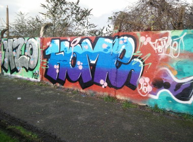 Graffiti Wall in Köln - Photo by Pentabarf - cgn, cologne, köln (2015)