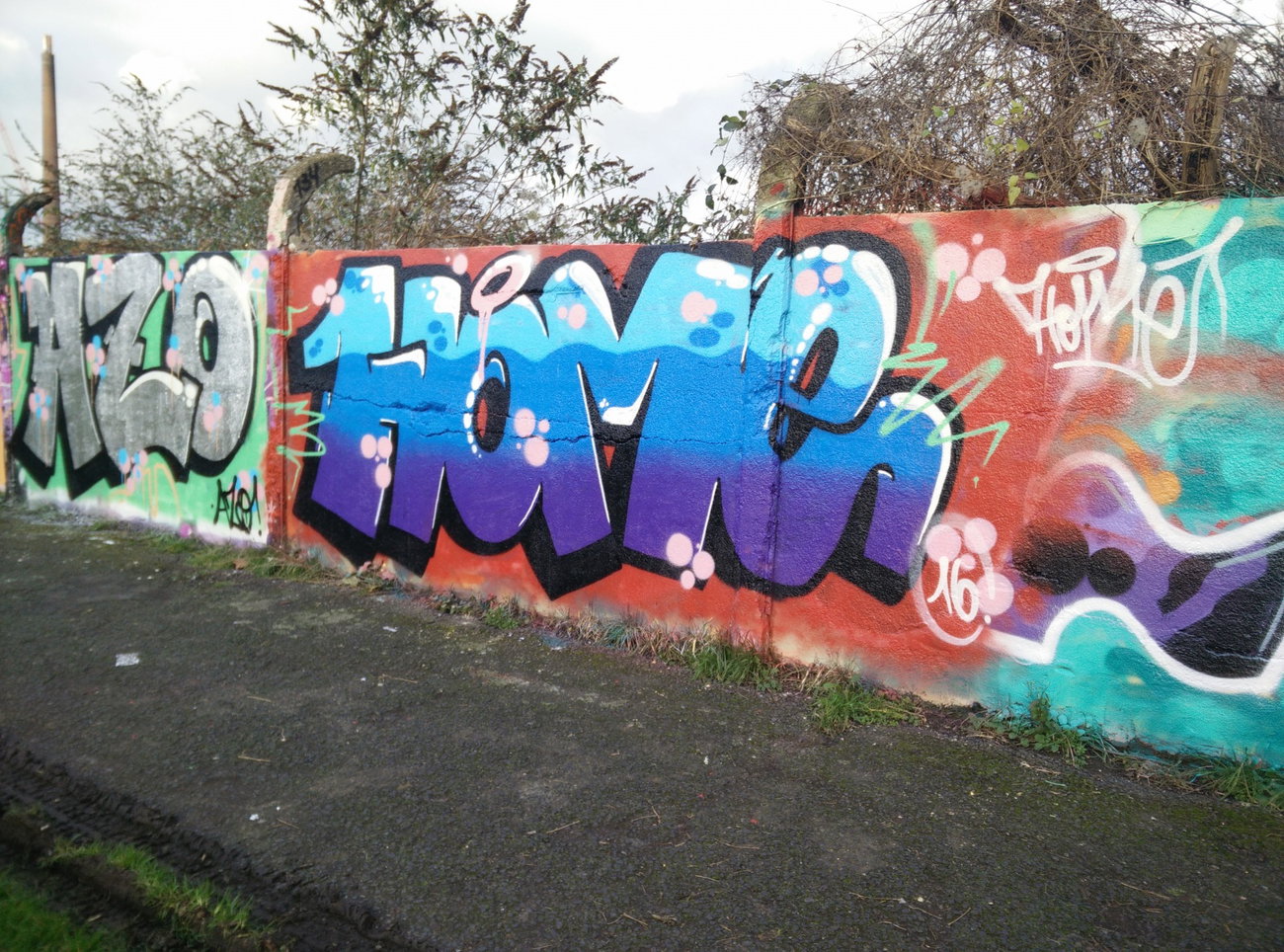 Graffiti Wall in Köln - Photo by Pentabarf - cgn, cologne, köln (2015)