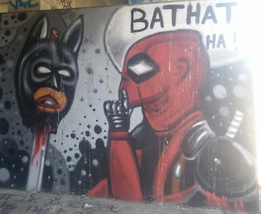 Graffiti Wall in Amsterdam - Photo by Pentabarf - amsterdam, flevopark, character