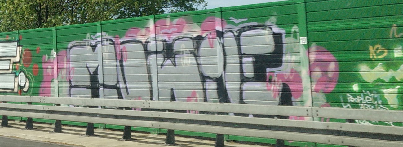 Graffiti Bombing in Erftstadt - Photo by Pentabarf - A553, Brühl, erftstadt