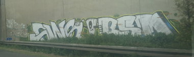Graffiti in Oberhausen - Photo by Pentabarf - A42, essen, oberhausen