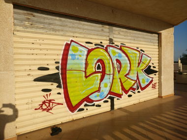 Graffiti Bombing in Altea - Photo by Pentabarf - altea, spain, lork (2017)