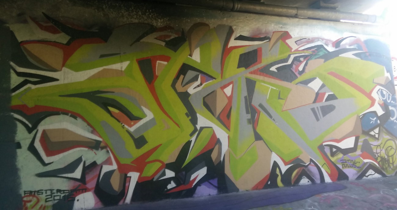 Graffiti Wall in Amsterdam - Photo by Pentabarf - amsterdam, flevopark