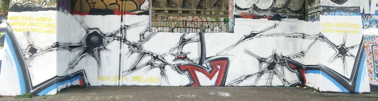 Graffiti Wall in Amsterdam - Photo by Pentabarf - amsterdam, Flevopark
