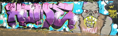 Graffiti Wall in Köln - Photo by Pentabarf - cgn, cologne, köln (2016)