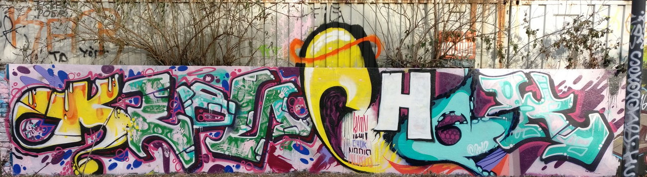 Graffiti Wall in Köln - Photo by Pentabarf - cgn, cologne, köln (2017)