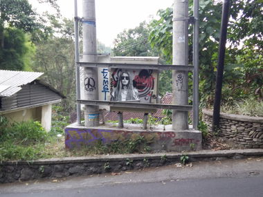 Graffiti Street Art in Indonesia - Photo by Pentabarf - indonesia, indonesien, ubud