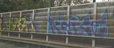 Graffiti Wall in Deutschland - Photo by Pentabarf - A555, Pham, Krice