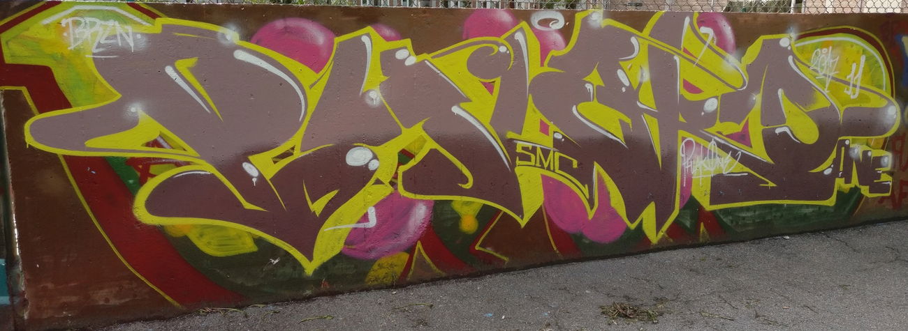 Graffiti Wall in Augsburg - Photo by Pentabarf - augsburg (2017)