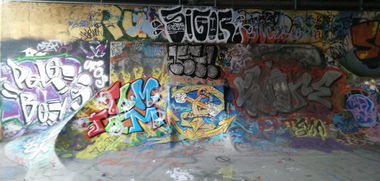 Graffiti Wall in Heidelberg - Photo by Pentabarf - heidelberg, halloffame (2016)