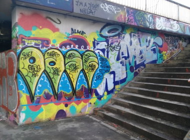 Graffiti Wall in Deutschland - Photo by Pentabarf - oase, alme, WallofFame