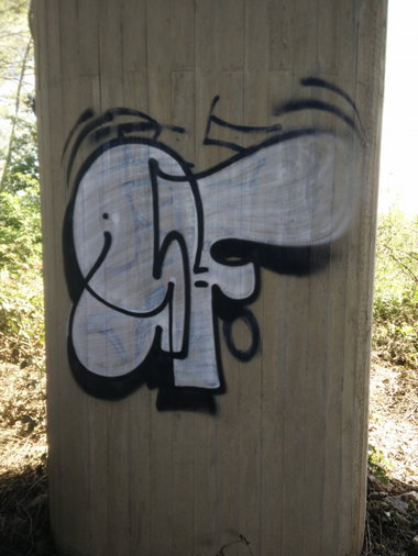 Graffiti Wall in Deutschland - Photo by Pentabarf - nanoznowe, A1, Eifel (2016)