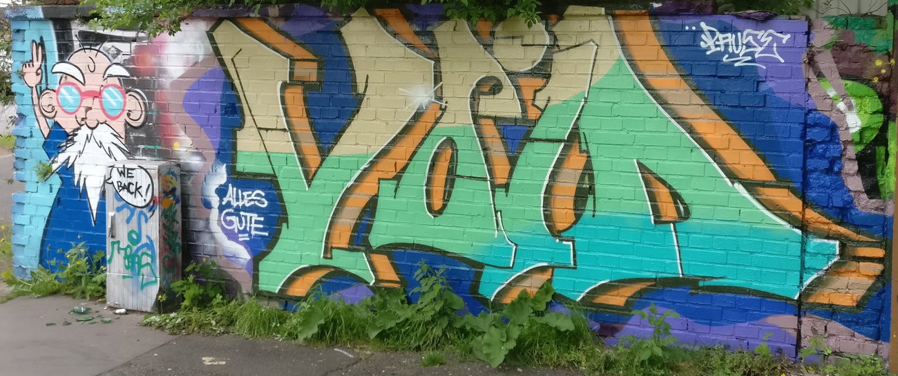 Graffiti Wall in Köln - Photo by Pentabarf - cgn, cologne, köln (2017)