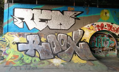 Graffiti Wall in Heidelberg - Photo by Pentabarf - heidelberg, halloffame, roox (2016)