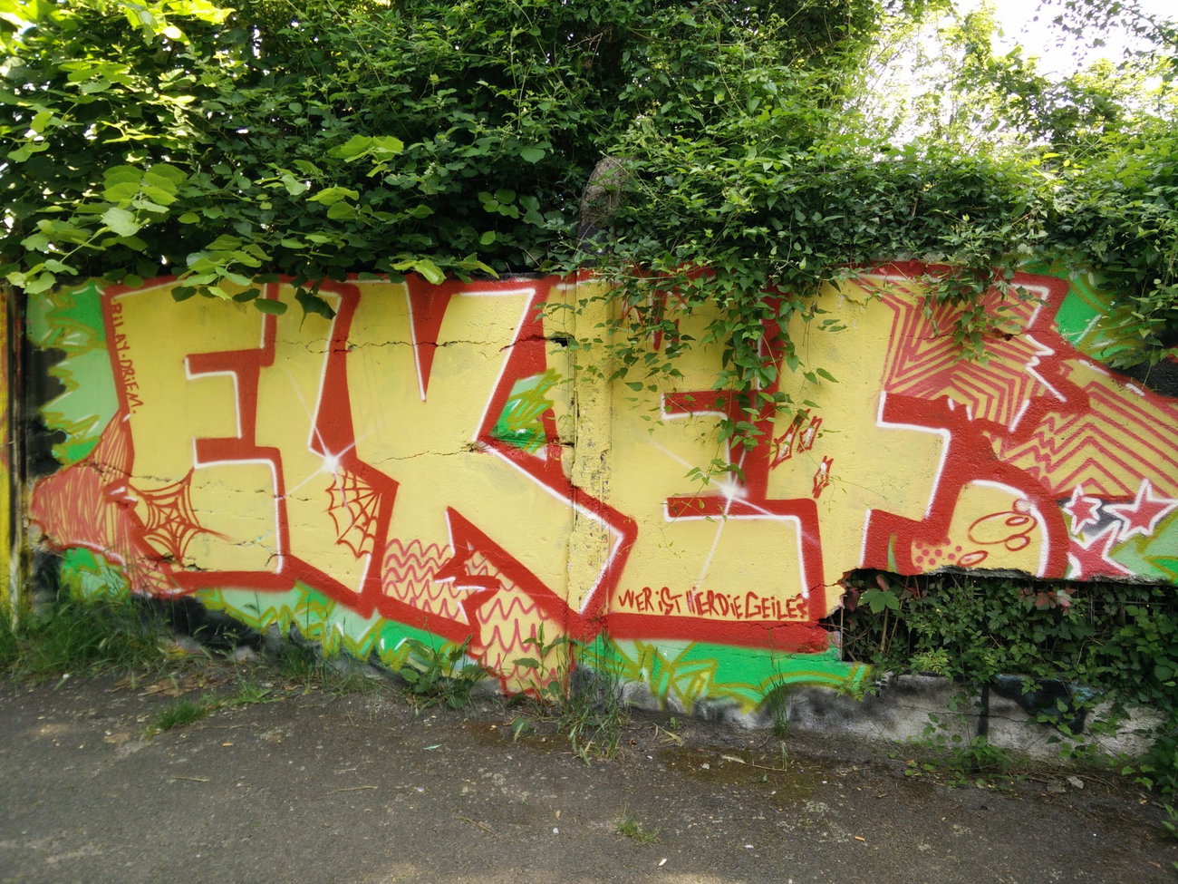 Graffiti Wall in Köln - Photo by Pentabarf - cgn, cologne, köln (2016)