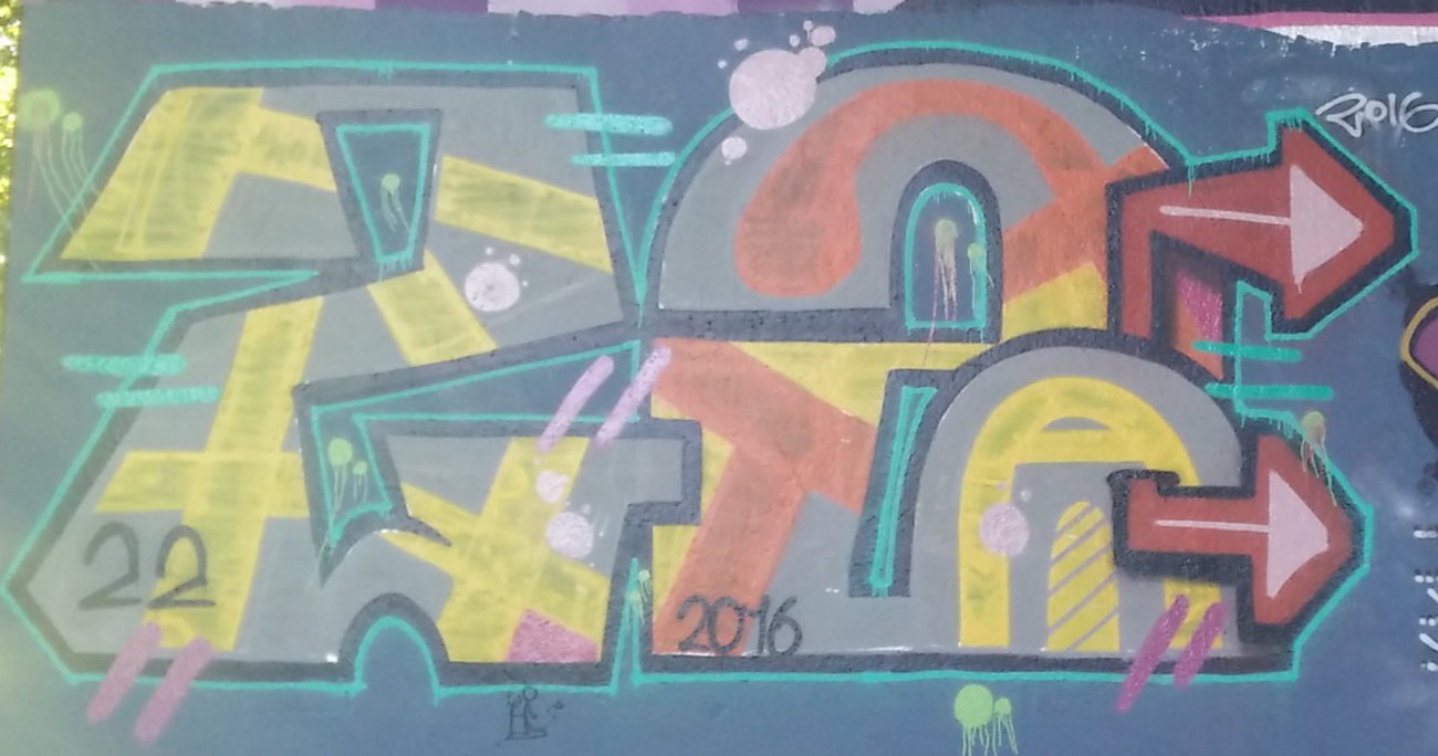 Graffiti in Amsterdam - Photo by Pentabarf - amsterdam, flevopark, 22 (2016)