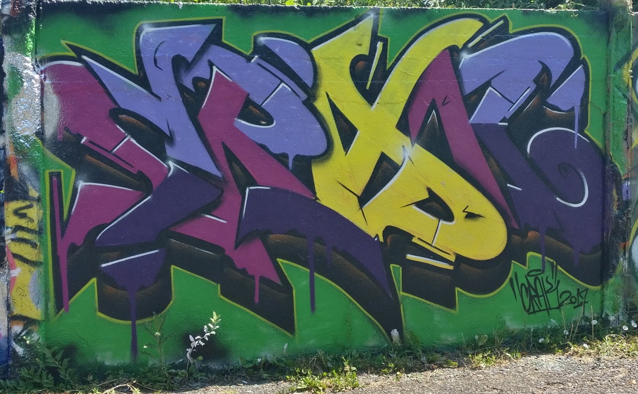 Graffiti Wall in Köln - Photo by Pentabarf - cologne, cgn, köln