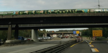 Graffiti Wall in Essen - Photo by Pentabarf - A42, essen, gier