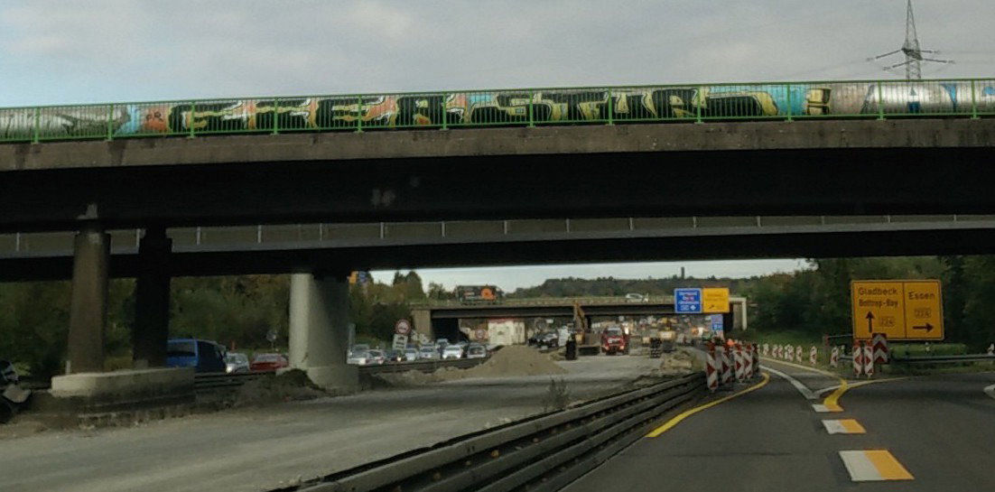 Graffiti Wall in Essen - Photo by Pentabarf - A42, essen, gier