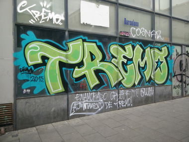 Graffiti Bombing in Barcelona - Photo by Pentabarf - Barcelona, Spanien, Spain (2015)