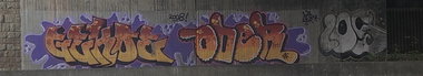 Graffiti Wall in Oberhausen - Photo by Pentabarf - A3, oberhausen, gekoe (2008)