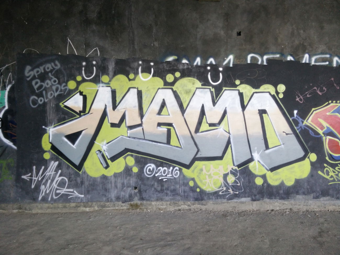 Graffiti Wall in Indonesia - Photo by Pentabarf - indonesia, indonesien, lombok (2016)